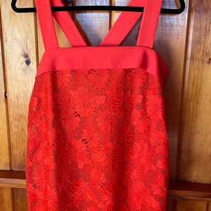 Banana Republic Shift Dress, size 10, Lace exterior with light slip underneath.